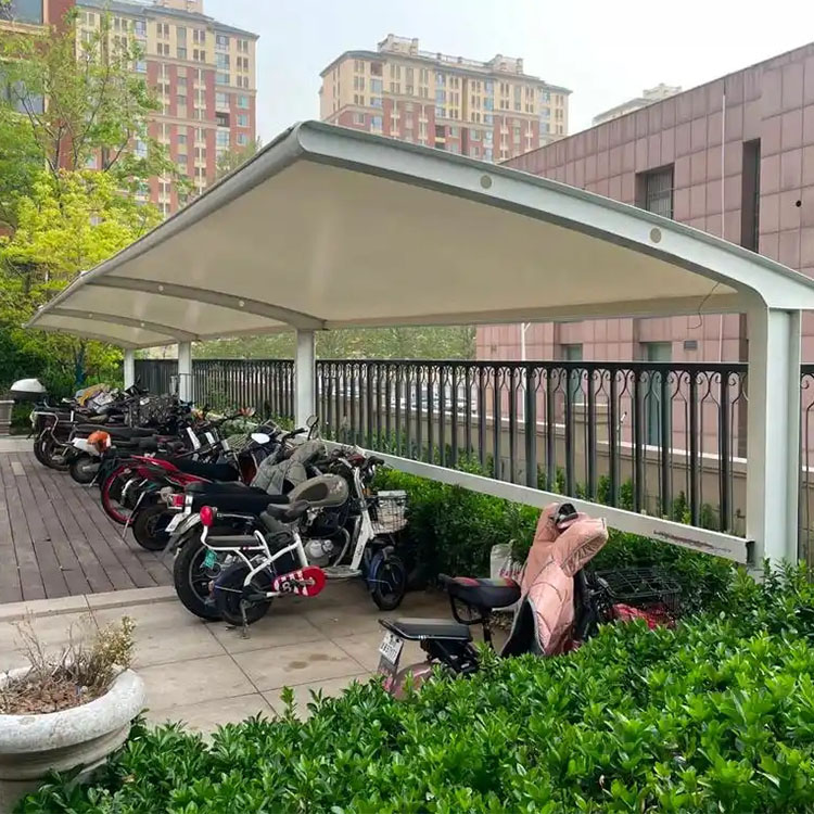 北辰区膜结构电动车棚